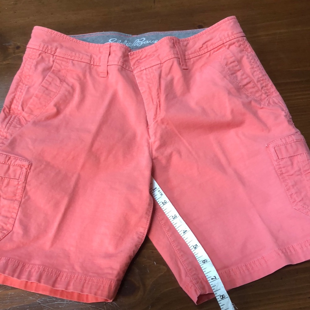 Eddie Bauer size 2 peach color shorts